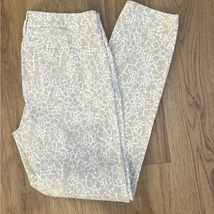NYDJ Animal Print Stretchy Skinny Jeans Size 8